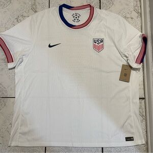New Nike USMNT Home Authentic Soccer Jersey White Men’s Size 3XL FJ4265-100